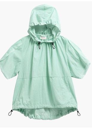 Жіноча вітровка анорак з коротким рукавом h&m серії move, ідеальний стан