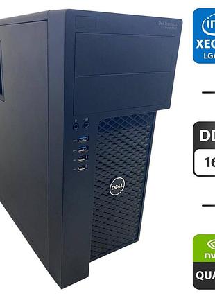 Рабочая станция dell precision t3620 tower / intel xeon e3-1270 v5 (аналог intel core і7-6700) (4 (8) ядра по 3.6 - 4.0 ghz) / 16