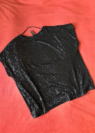 Блуза футболка з пайєтками