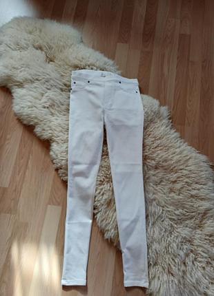 Трендовые женские плотные белые стрейчевые джинсы леггинсы/джеггинсы zebra