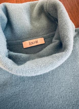 Кофта вовняна laurel бірюзова з коротким рукавом