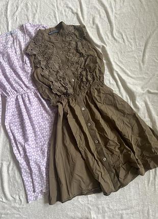 Платье рубашка блуза на пуговицах с вышивкой цветы цветочный принт