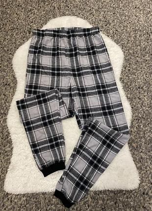 Байкові штани в клітинку /домашній одяг 261125