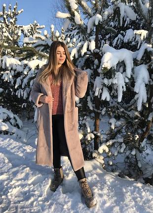 Шубка, бренд samange, прямого крою, класична, має кармани та пояс в комплекті,