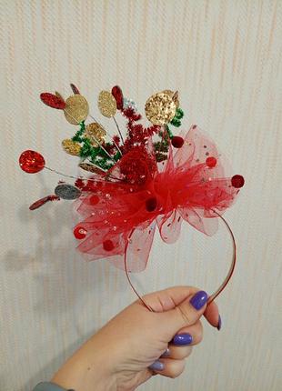 Новогодний обруч хлопушка