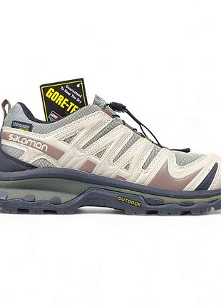 Чоловічі термо кросівки вологостійкі salomon, тепле взуття на зиму на змійці, термо взуття