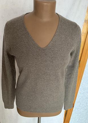Кашеміровий жіночий светр бренду john lewis таупового кольору.розмір 14(xl).