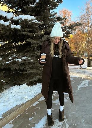 Подовжена тепла куртка