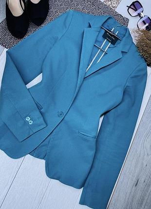 Приталений піджак massimo dutti s піджак класичний жіночий піджак блакитний