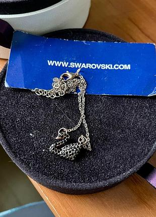Кольє лебідь сваровські стиль