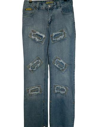 Р. 42-44/xs-s женские голубые джинсы — трансформеры