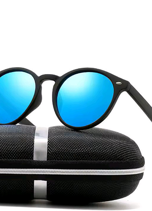 Rivsar поляризованные очки для мужчин и женщин - ретро стиль круглый каркас с линзами tac