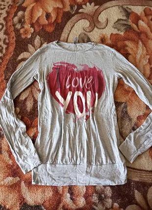 Реглан. футболка love you. футболка с длинным рукавом. футболка с длинным рукавом. л-лх замеры на фото фото со всех сторон качество