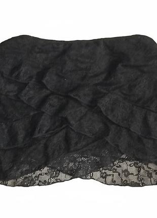 Черная кружевная юбка