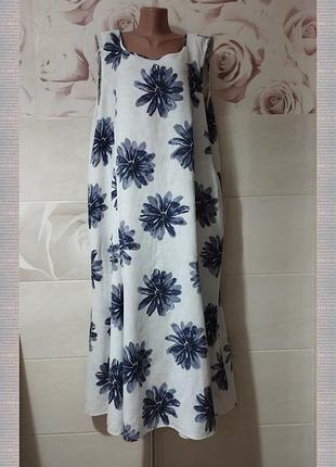 Довга лляна сукня ann harvey супербатал довжина 135
