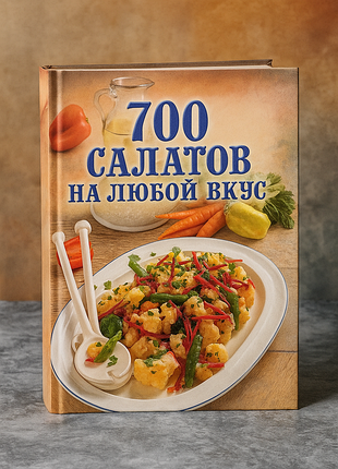 Книга "700 салатов на любой вкус"
