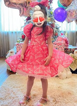 Сукня святкова барбі на 3-4 роки ..в гарному стані..одягнули один раз..шили на замовлення