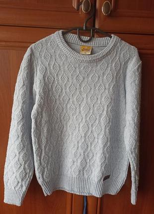 Свитер / кофта теплый, нежно голубого цвета для мальчика/ девочки