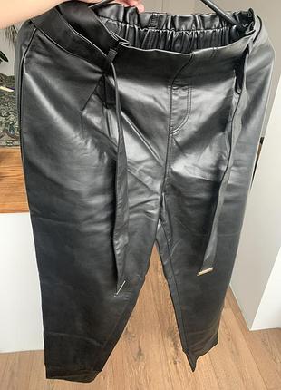 Кож зам брюки