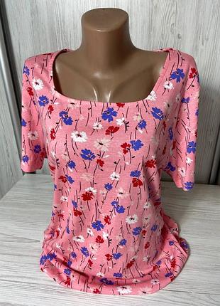 Футболка женская из 100% хлопка от французского бренда bonmarche размер 20💞