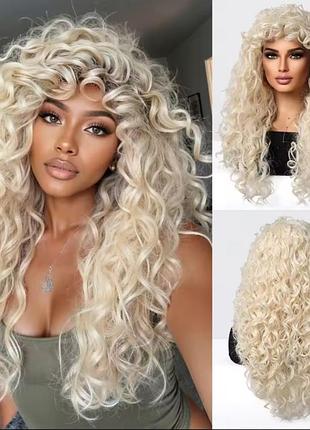 Перука кучерява блонд