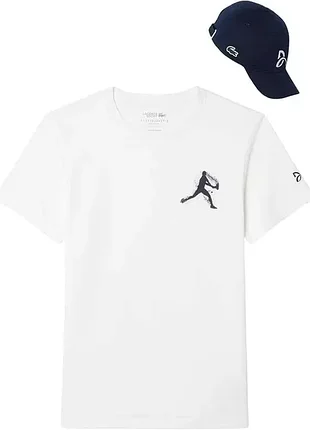Чоловіча футболка lacoste sport tennis x novak djokovic, оригінал, l
