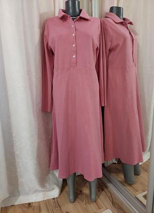Трикотажное котоновое платье 👗 рубашка