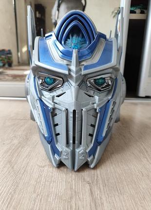 Шлем трансформера оптимус прайма со сменой голоса