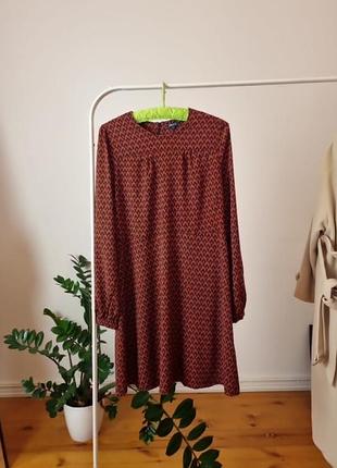 Женское платье из вискозы, длинный рукав