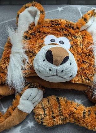 Шапка тигр детская