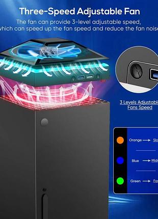 Вентилятор охлаждения для xbox series x с пылезащитным фильтром