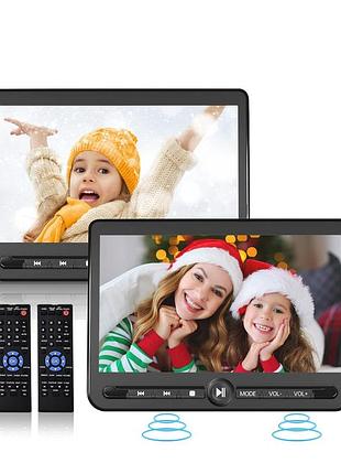 Портативный dvd-плеер с двумя экранами 10.5 дюймов аккумуляторный экран, воспроизведение одного или двух фильмов