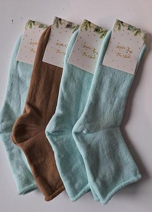 4 пари жіночі шкарпетки носки махрові без резинки 36-40