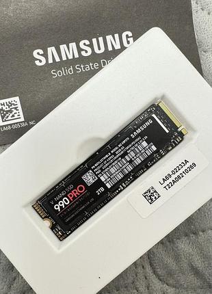 Твердотельный накопитель samsung 990 pro 2tb pcie 4.0 — до 7450 мб/с, топовая скорость и надежность