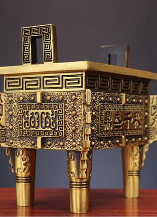 Курильница прямоугольная на ножках , курильница для благовоний, подставка под благовония