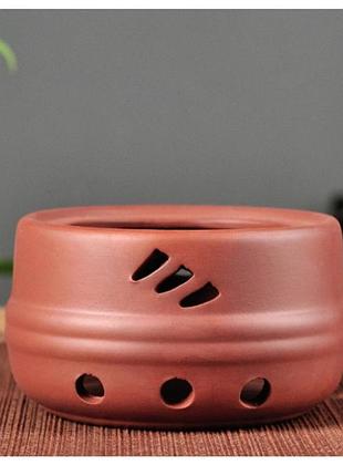 Підставка-підігрів для чайника коричнева зберігає тепло чаю під час церемонії підігрівання чайника