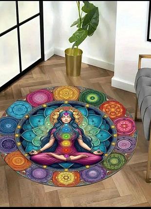 Коврик для медитаций 80х80 см круглый коврик для йоги диаметр 80 см