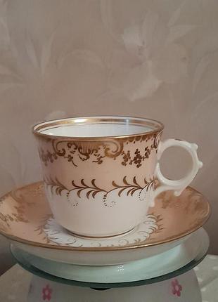 Чайная пара, фарфор, винтаж, aynsley