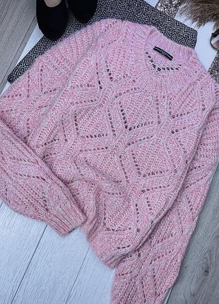 В’язаний джемпер guess m джемпер пухнастий джемпер павутинка з альпаки в’язана кофта ажурна