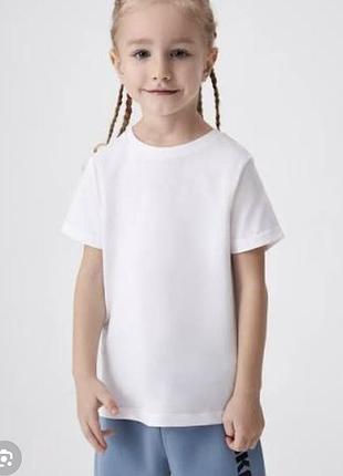 Білі базові футболки для дитини унісекс  261126