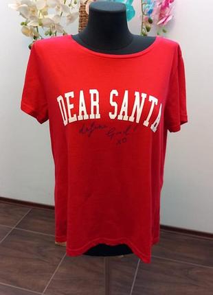 Новогодняя хлопковая футболка george