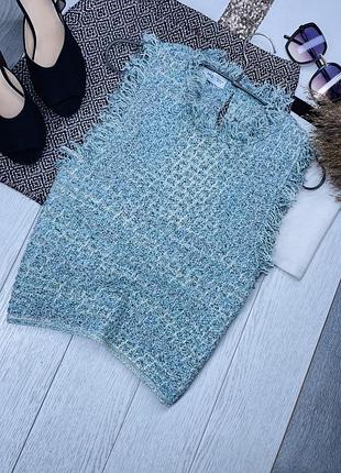 В’язана блуза mango m блуза блискуча коротка блуза з бахромою блакитна блуза твідова