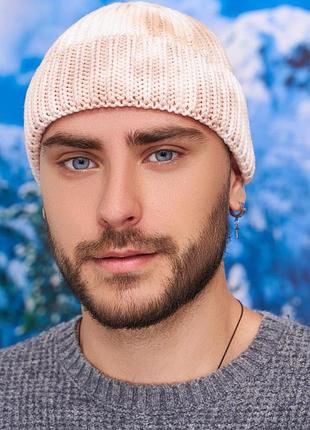 Шапка «гаррі тай-дай», зимова шапка чоловіча, чоловіча зимова шапка, шапка міська зимова для чоловіка