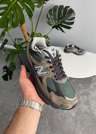 Мужские кроссовки new balance u 2010 agy brown/green