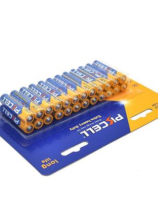 Батарейка солевая pkcell 1.5v aaa/r03 24 шт блистер q12 для пультов игрушек фонариков питания ve-33