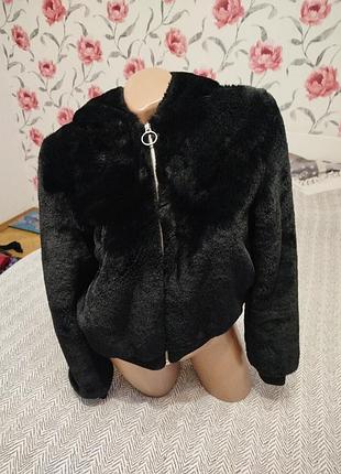 Плюшевая шубка на девочку