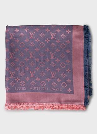 Шарф louis vuitton из шелка и шерсти и с металлическим узором-монограммой lv
