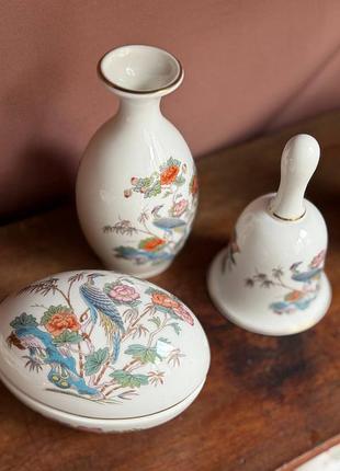 ✨ порцелянова скринька-яйце wedgwood “kutani crane” (england)