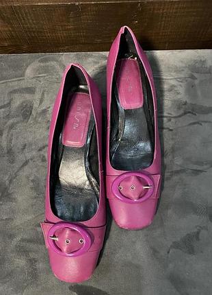 Uniza-винтажные туфли/балетки,туфли на квадратных каблуках)