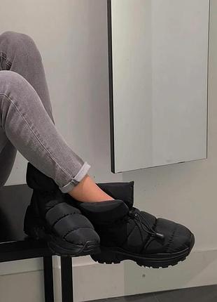 Дутики h&m чорні на флісі